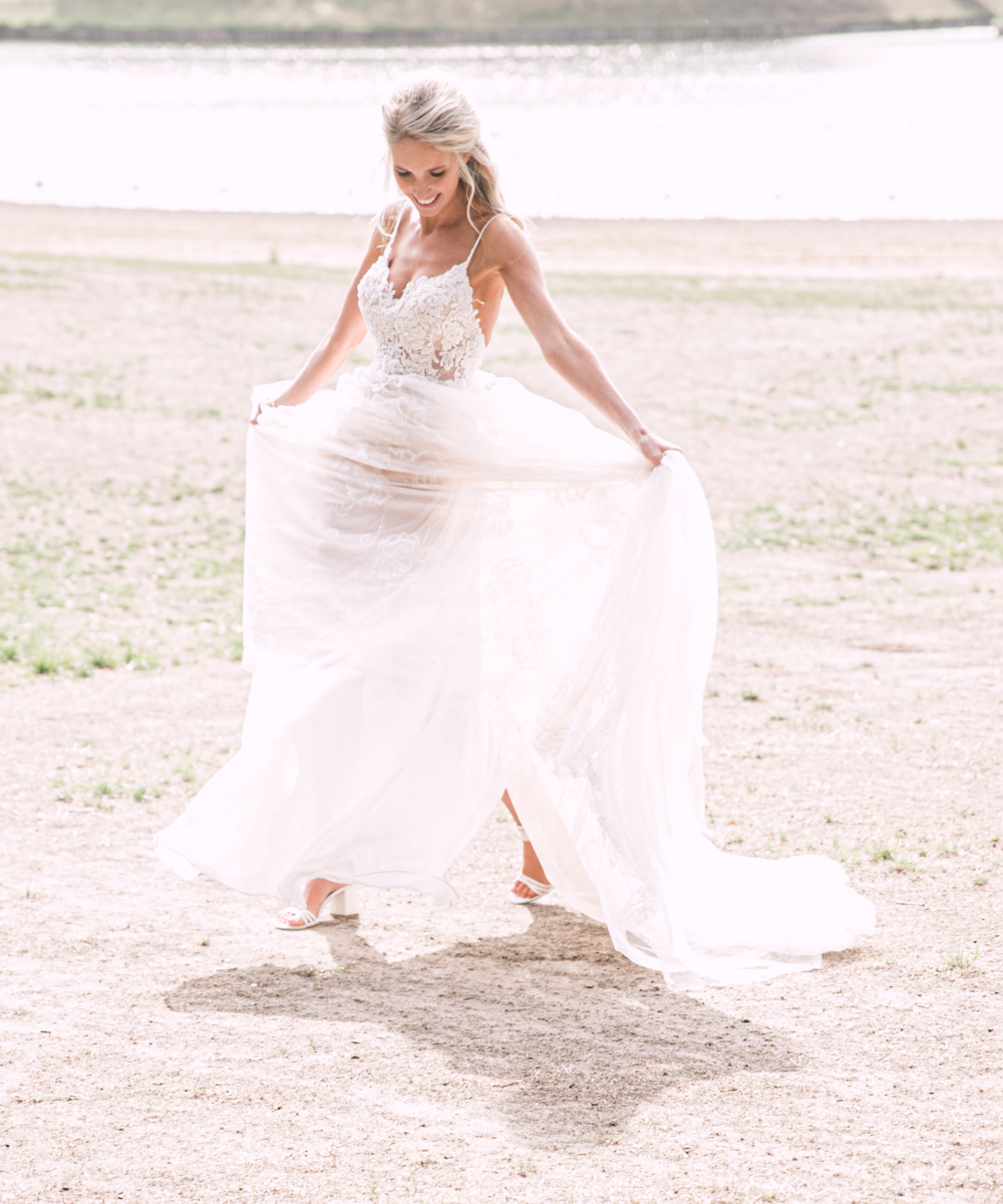 Riki Dalal haute couture jurk! Een perfecte combinatie van sexy én romantisch.