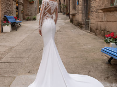 PRONOVIAS PASIPHAE TROUWJURK MET ILLUSION TOP EN KANT