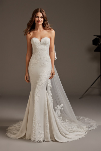 Trouwjurk Pronovias - strapless zeemeermin model