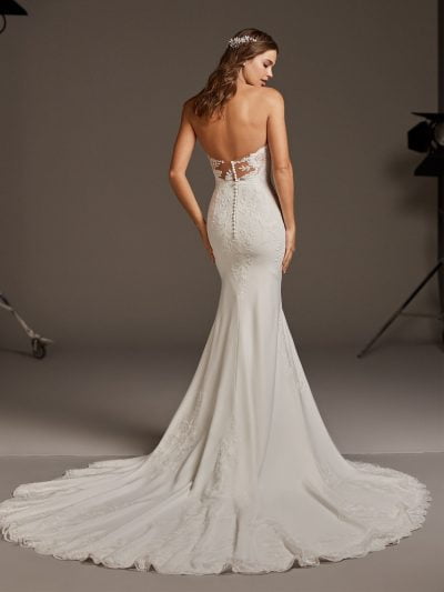 Trouwjurk Pronovias - strapless zeemeermin model