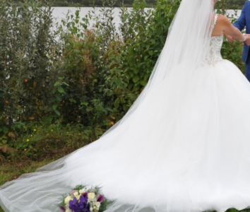 Prachtige design prinsessenjurk van Albert Axu couture