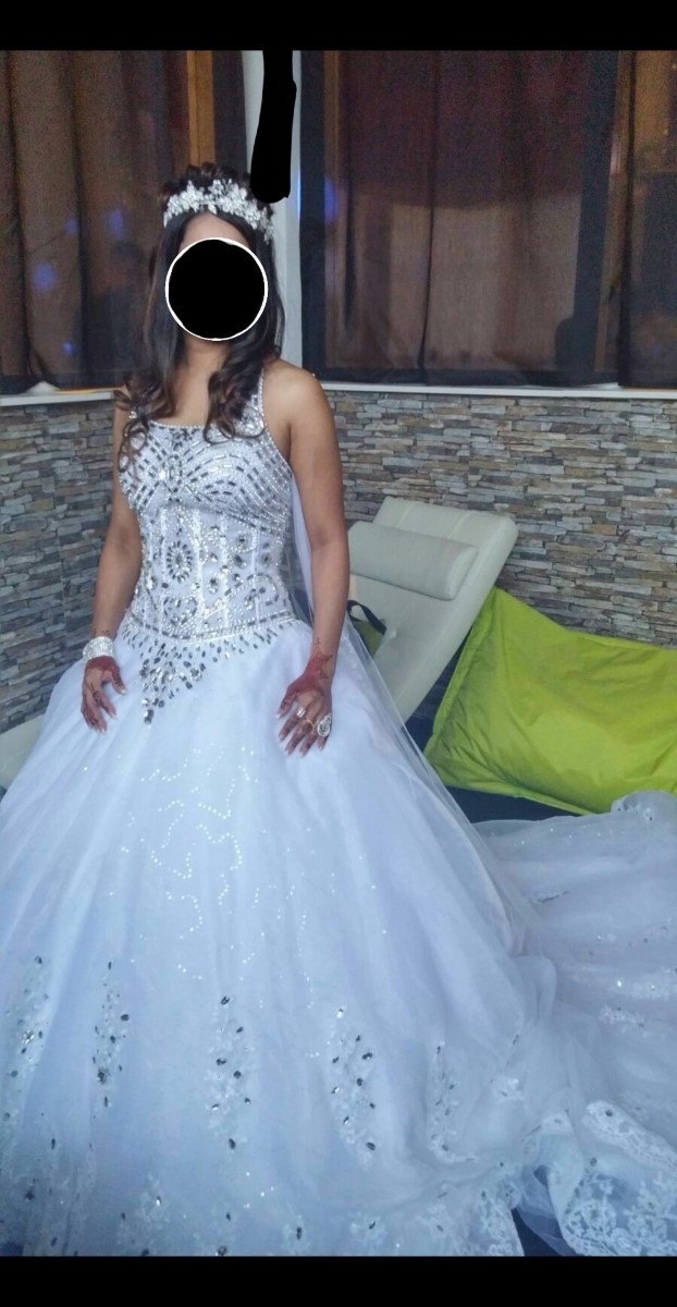 Bruidsjurk met Swarovski