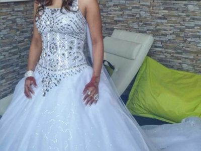 Bruidsjurk met Swarovski