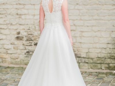 IVOOR WITTE TROUWJURK | DRAAGT HEERLIJK | A-LIJN | MERK: AGNES | COLLECTIE: THE ONE IN MAAT 34