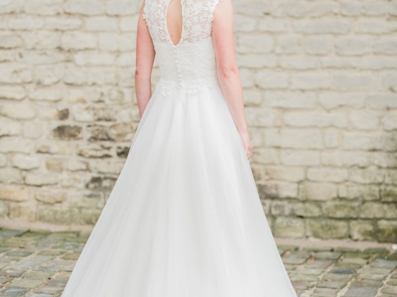IVOOR WITTE TROUWJURK | DRAAGT HEERLIJK | A-LIJN | MERK: AGNES | COLLECTIE: THE ONE IN MAAT 34