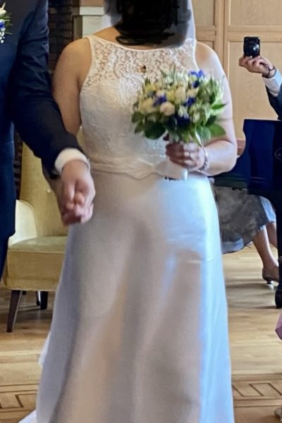 Prachtige en elegante Mikado zijde A-line