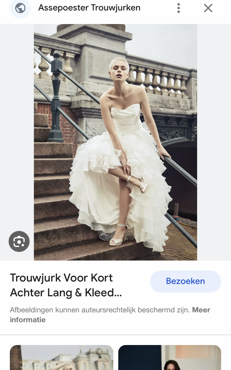 Prachtige korte jurk van linea rafaelli