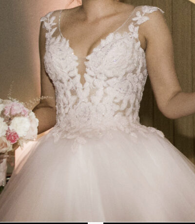 Agora trouwjurk licht roze