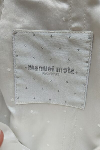Designer trouwjurk ivoor, maat 36