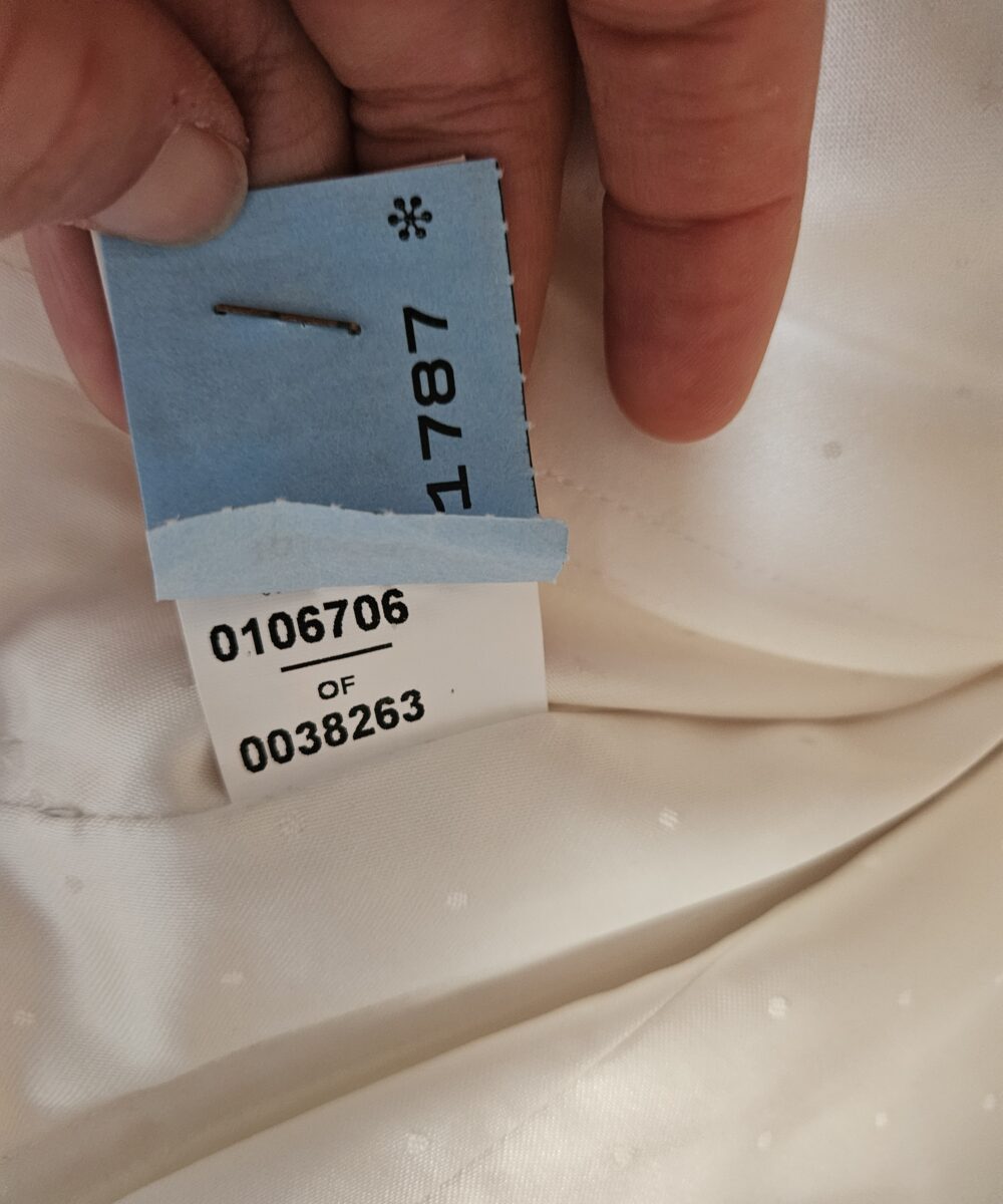 Designer trouwjurk ivoor, maat 36