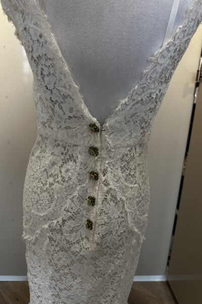 Taormina lace fish tail silk dress Dolce and Gabbana