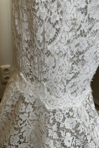 Taormina lace fish tail silk dress Dolce and Gabbana