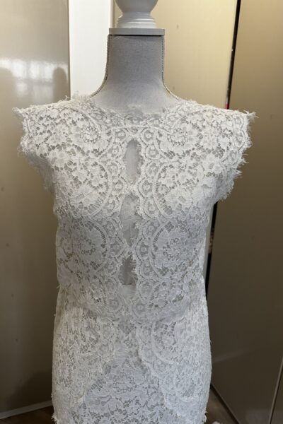 Taormina lace fish tail silk dress Dolce and Gabbana