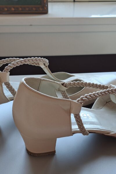 Leren ivoor kleur trouwschoenen mt 39
