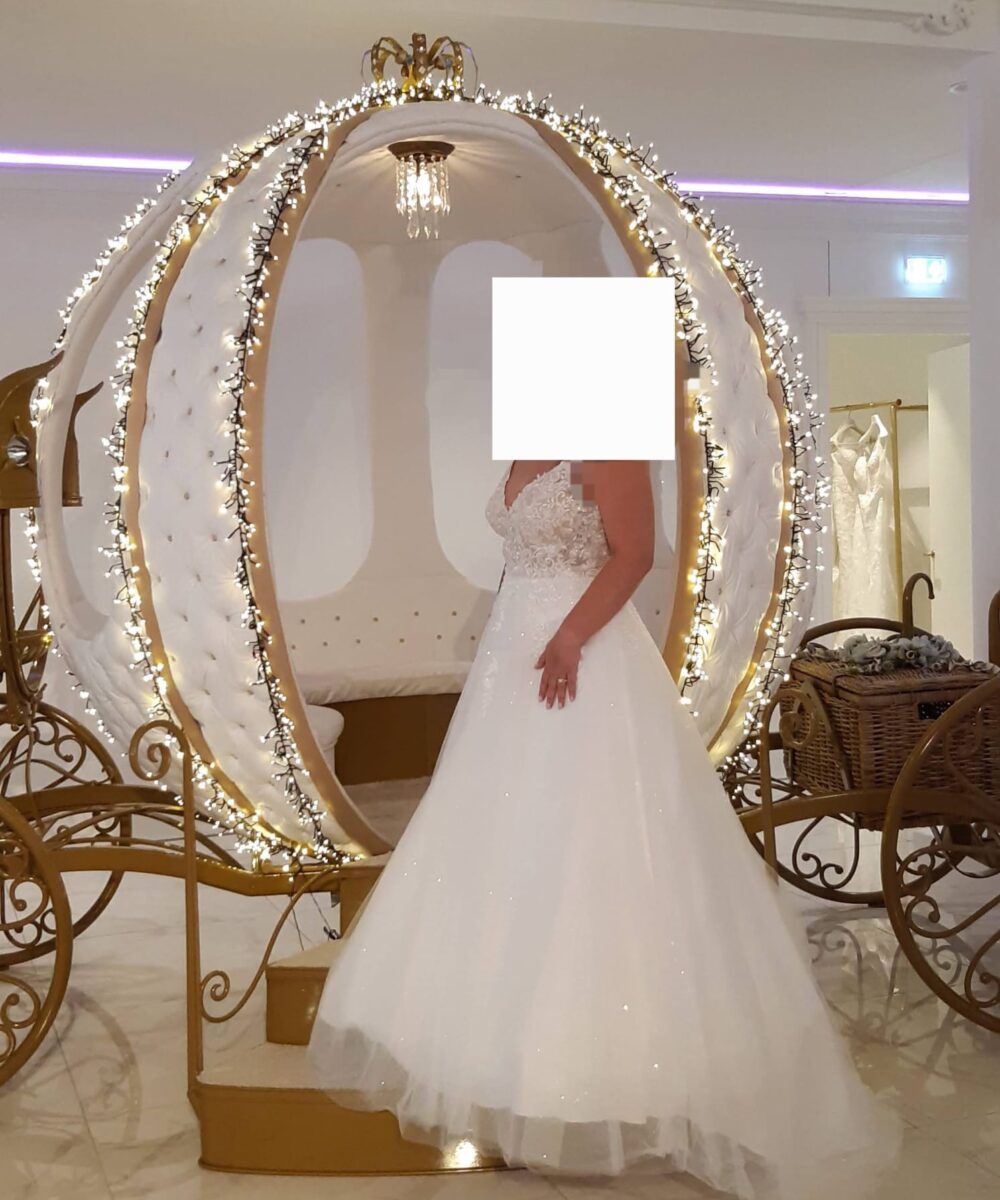 Nieuwe trouwjurk Koonings