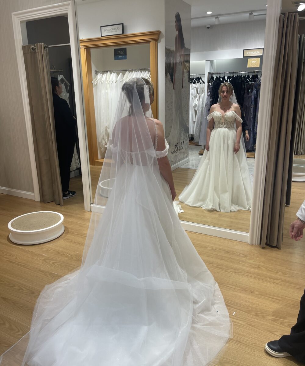 Oleg Cassini wedding dress
