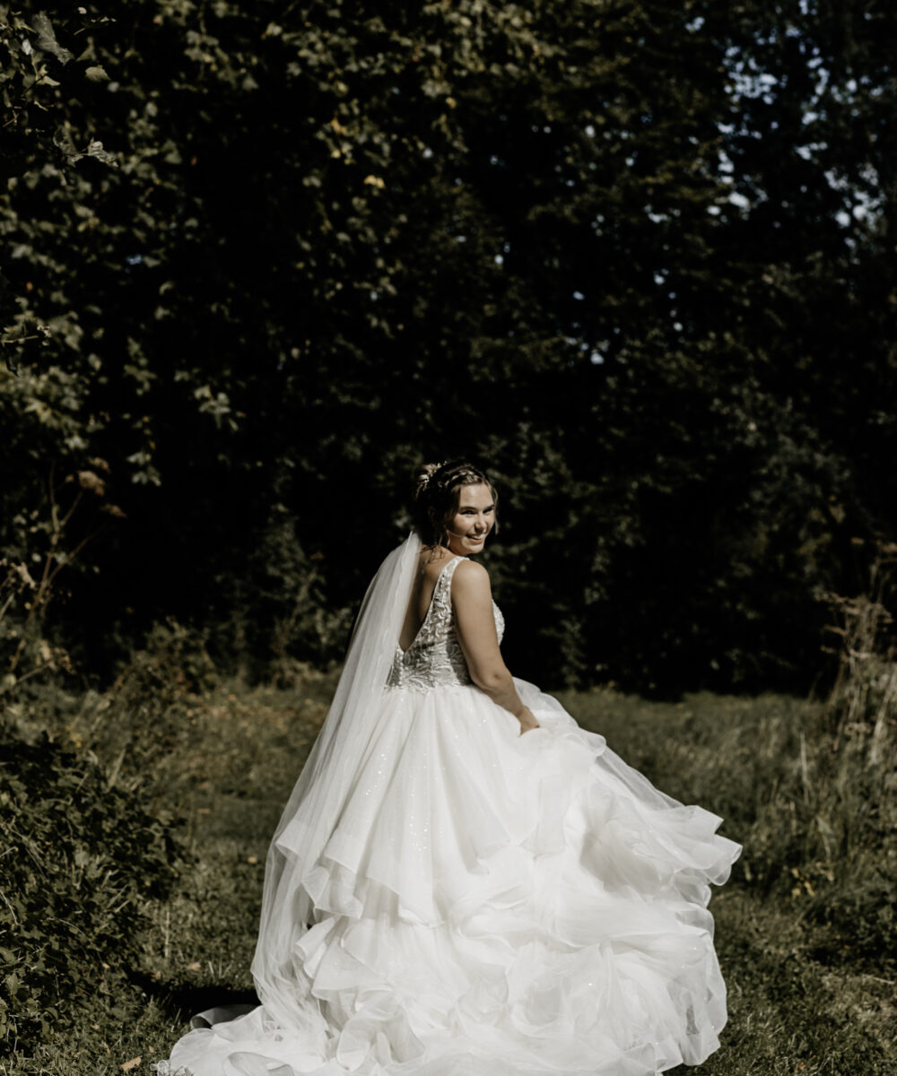 Prinsessen jurk 1dag gedragen Justin Alexander