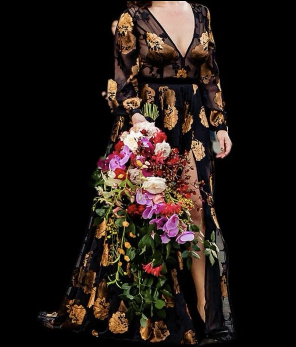 Edwin Oudshoorn trouwjurk in Chiffon en Satijn