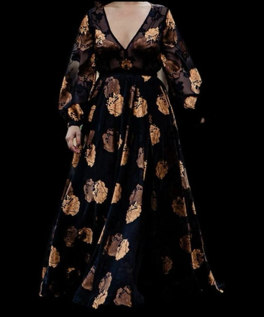 Edwin Oudshoorn trouwjurk in Chiffon en Satijn