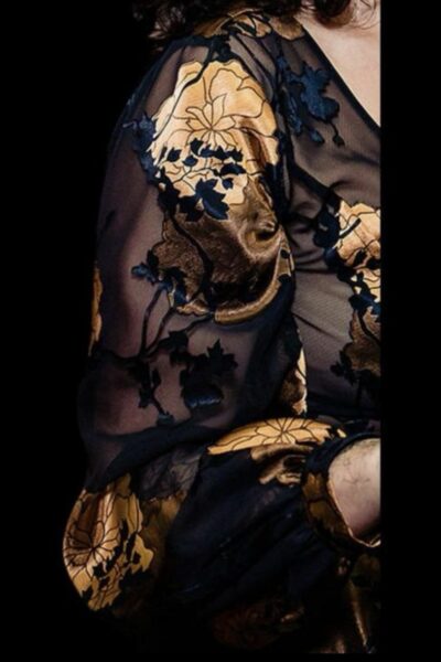 Edwin Oudshoorn trouwjurk in Chiffon en Satijn