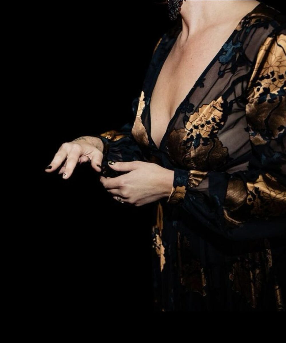 Edwin Oudshoorn trouwjurk in Chiffon en Satijn