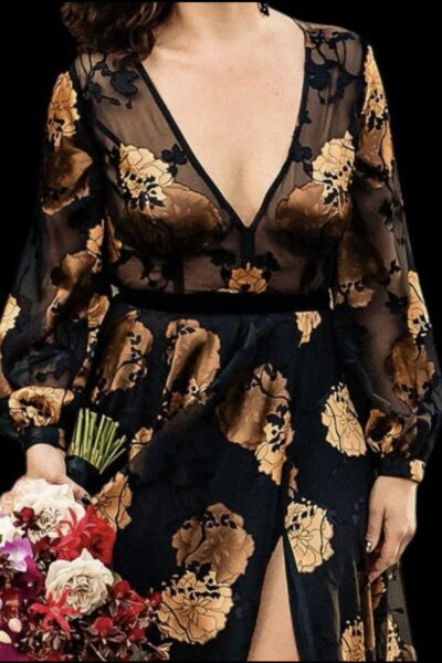 Edwin Oudshoorn trouwjurk in Chiffon en Satijn