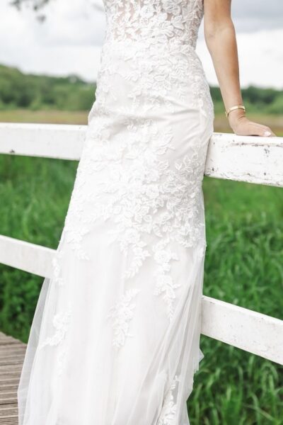 Fit en flare bruidsjurk Lilian West 66193