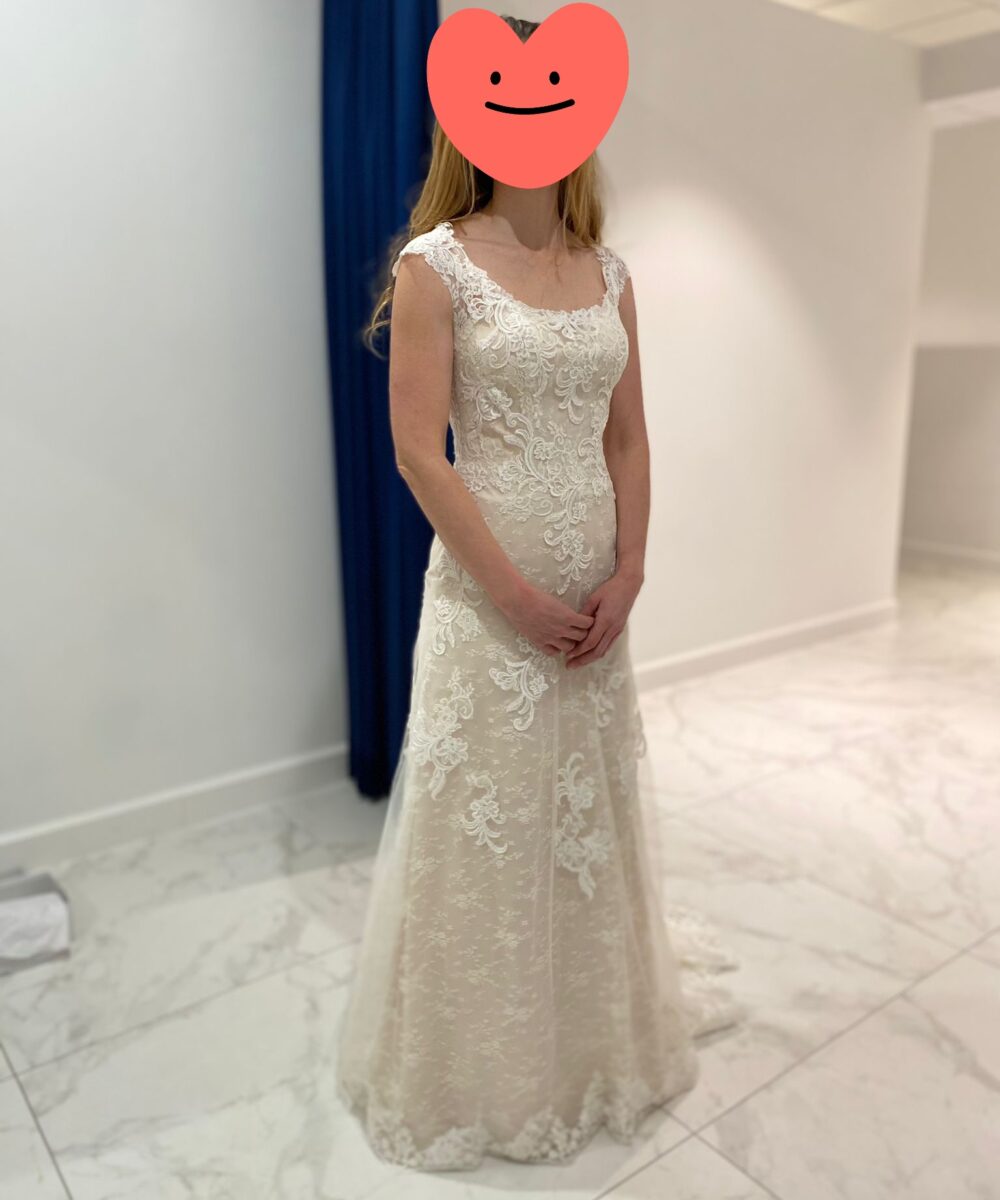 Nooit gedragen elegante trouwjurk
