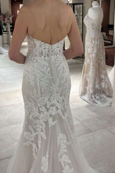 Fit en flare bruidsjurk Lilian West 66193