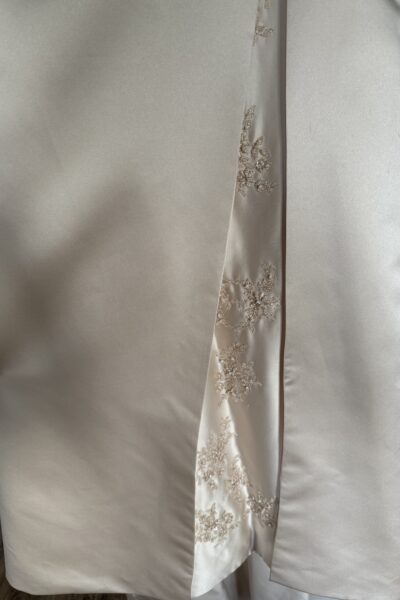 Pronuptia strapless trouwjurk met lange sleep