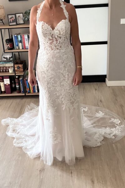 Fit en flare bruidsjurk Lilian West 66193