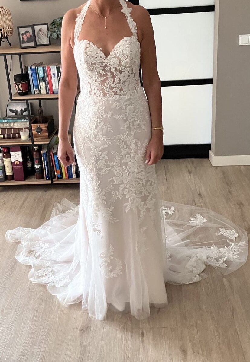 Fit en flare bruidsjurk Lilian West 66193