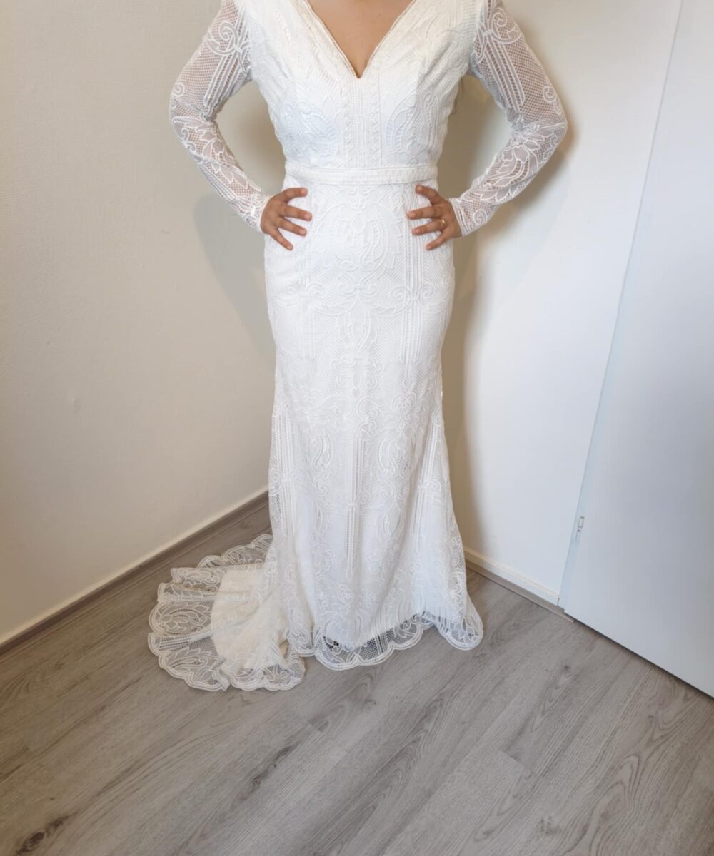 Bohemian vintage wedding dress