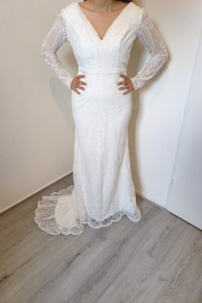 Bohemian vintage wedding dress