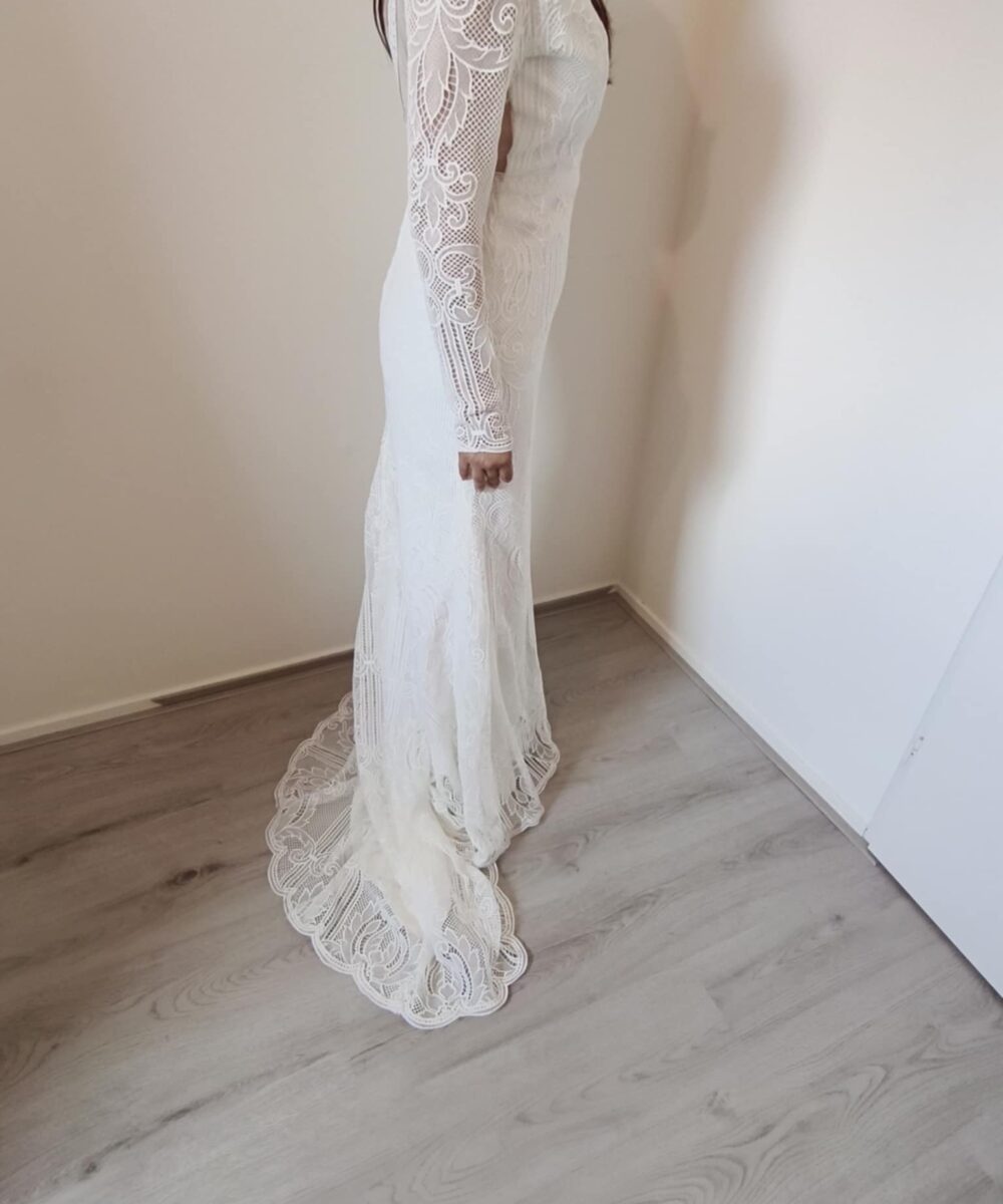Bohemian vintage wedding dress
