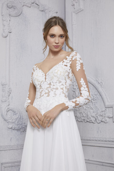 Trouwjurk De Coraline 5921 in A-lijn van Mori Lee (nieuw)