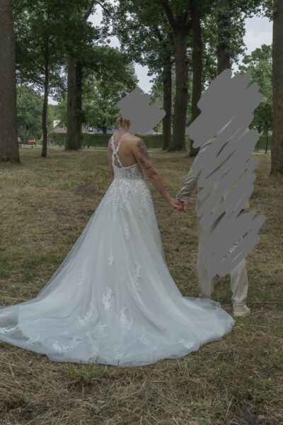 Trouwjurk met sleep