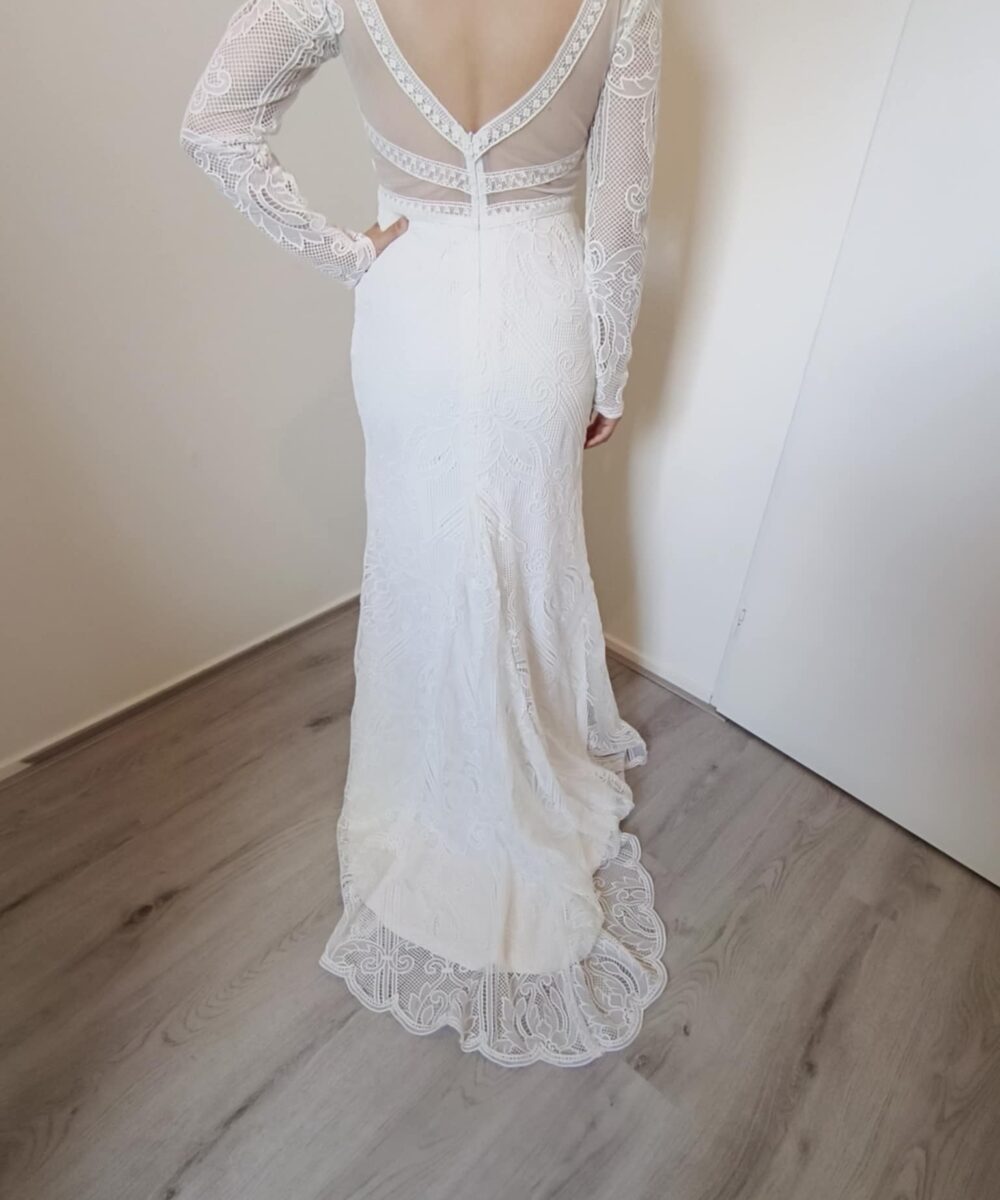 Bohemian vintage wedding dress