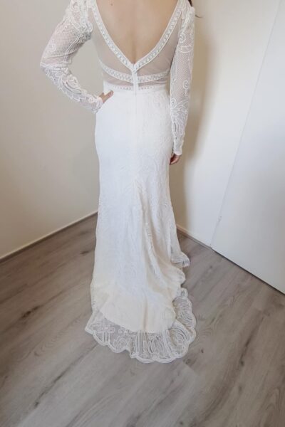 Bohemian vintage wedding dress