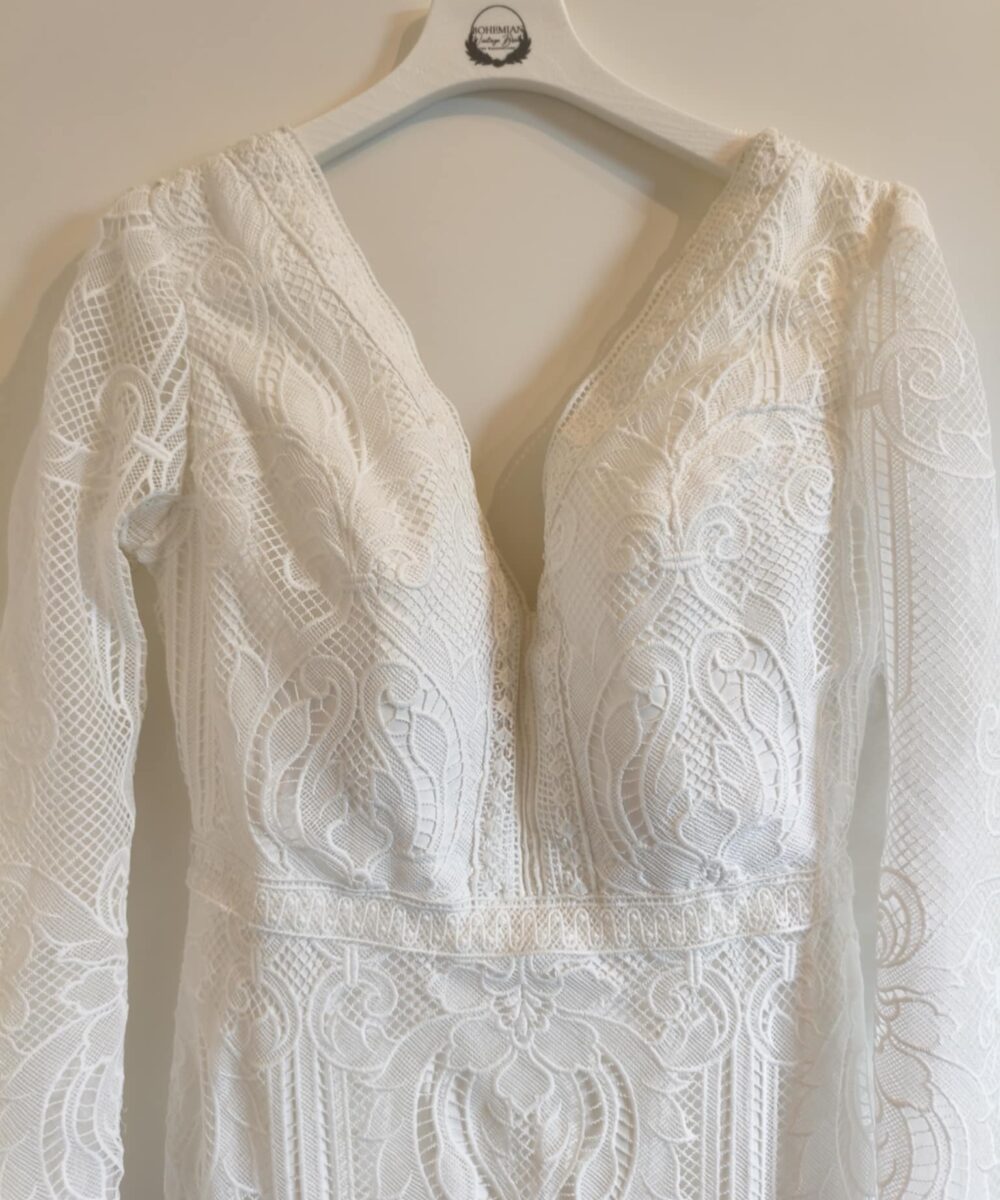 Bohemian vintage wedding dress