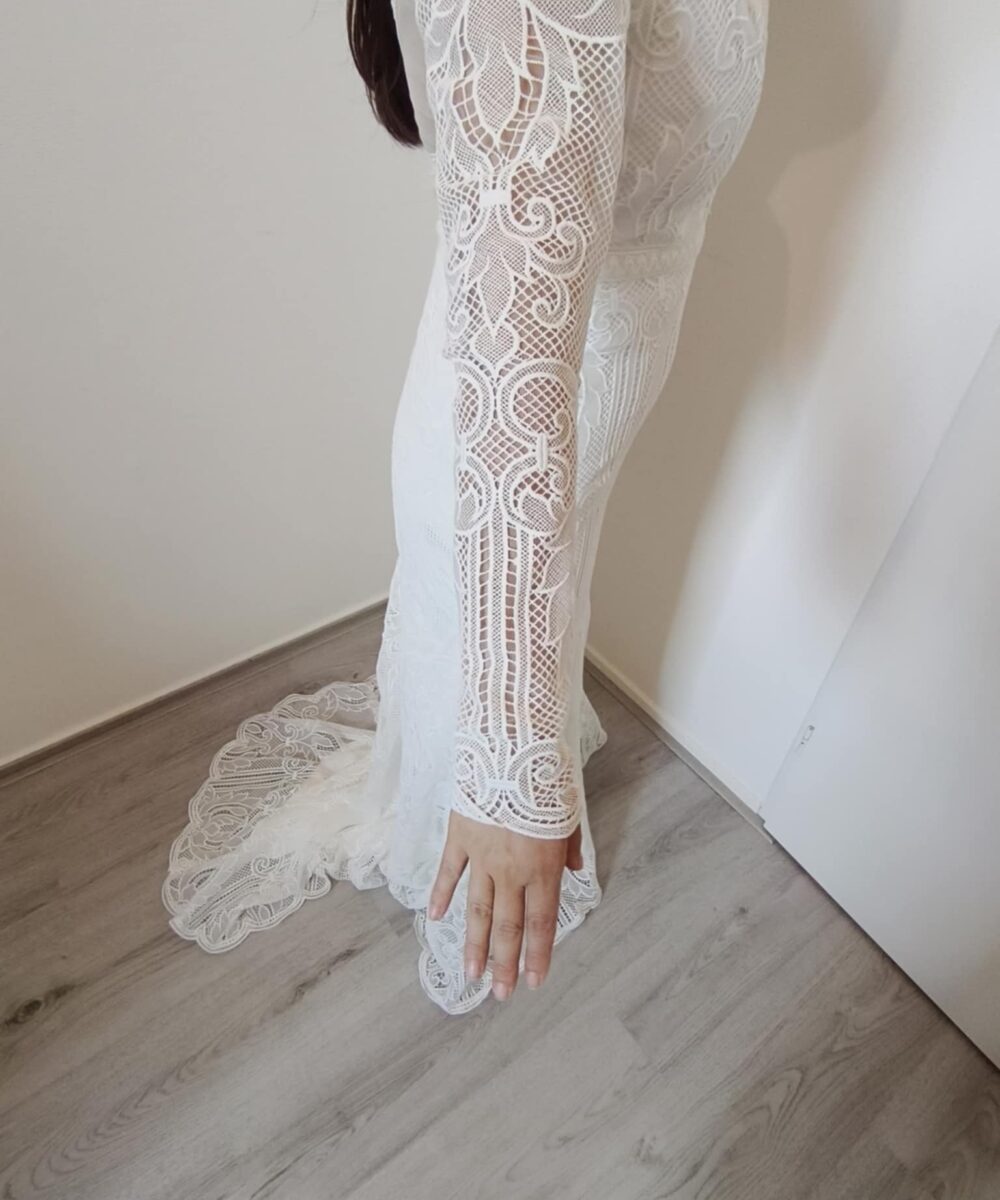 Bohemian vintage wedding dress
