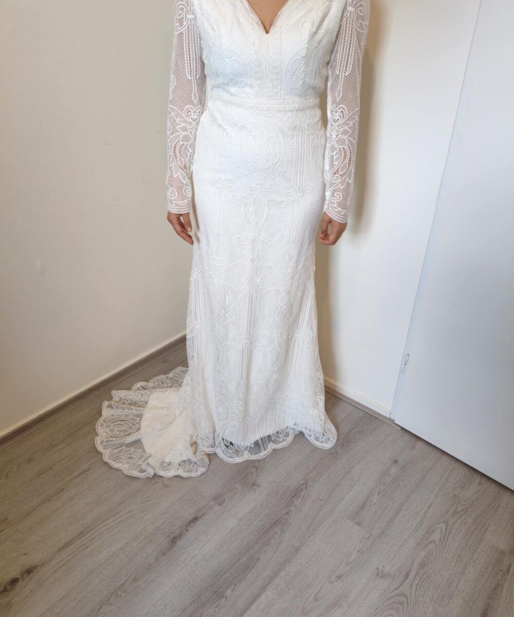 Bohemian vintage wedding dress