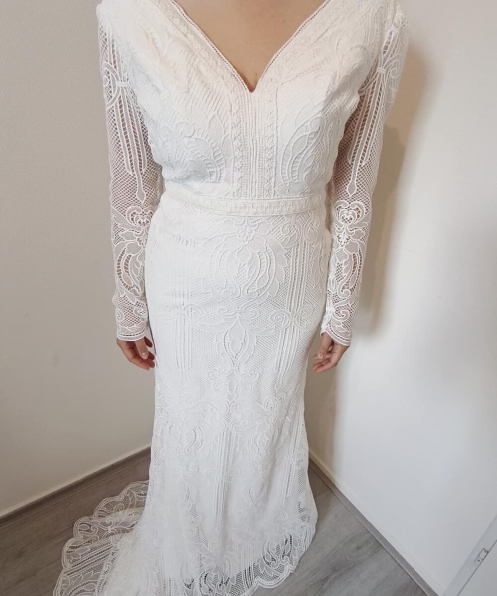 Bohemian vintage wedding dress