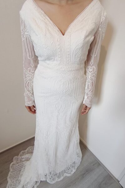 Bohemian vintage wedding dress