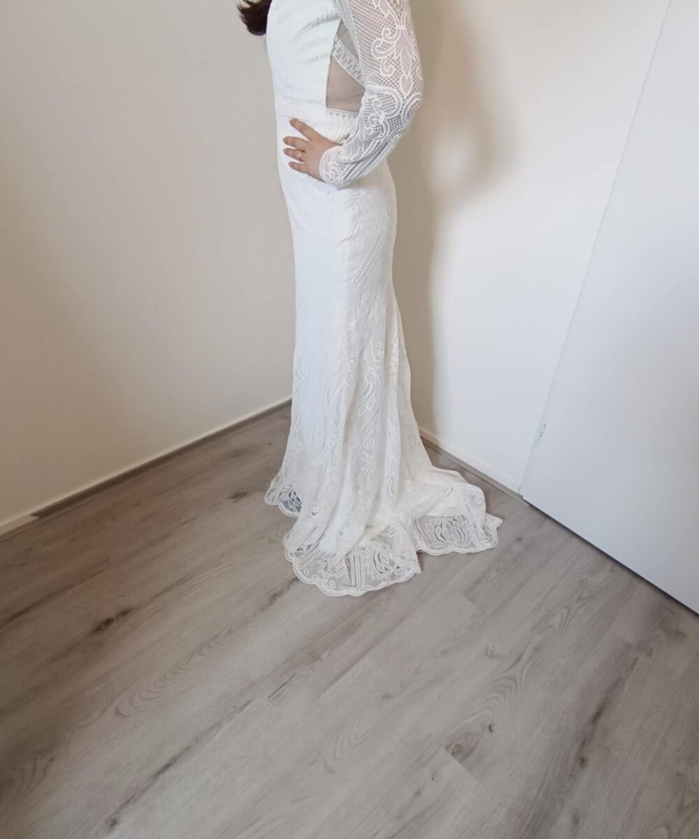 Bohemian vintage wedding dress