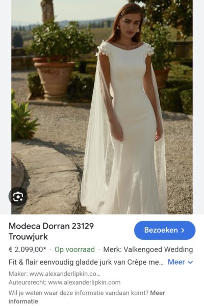Trouwjurk modeca dorran