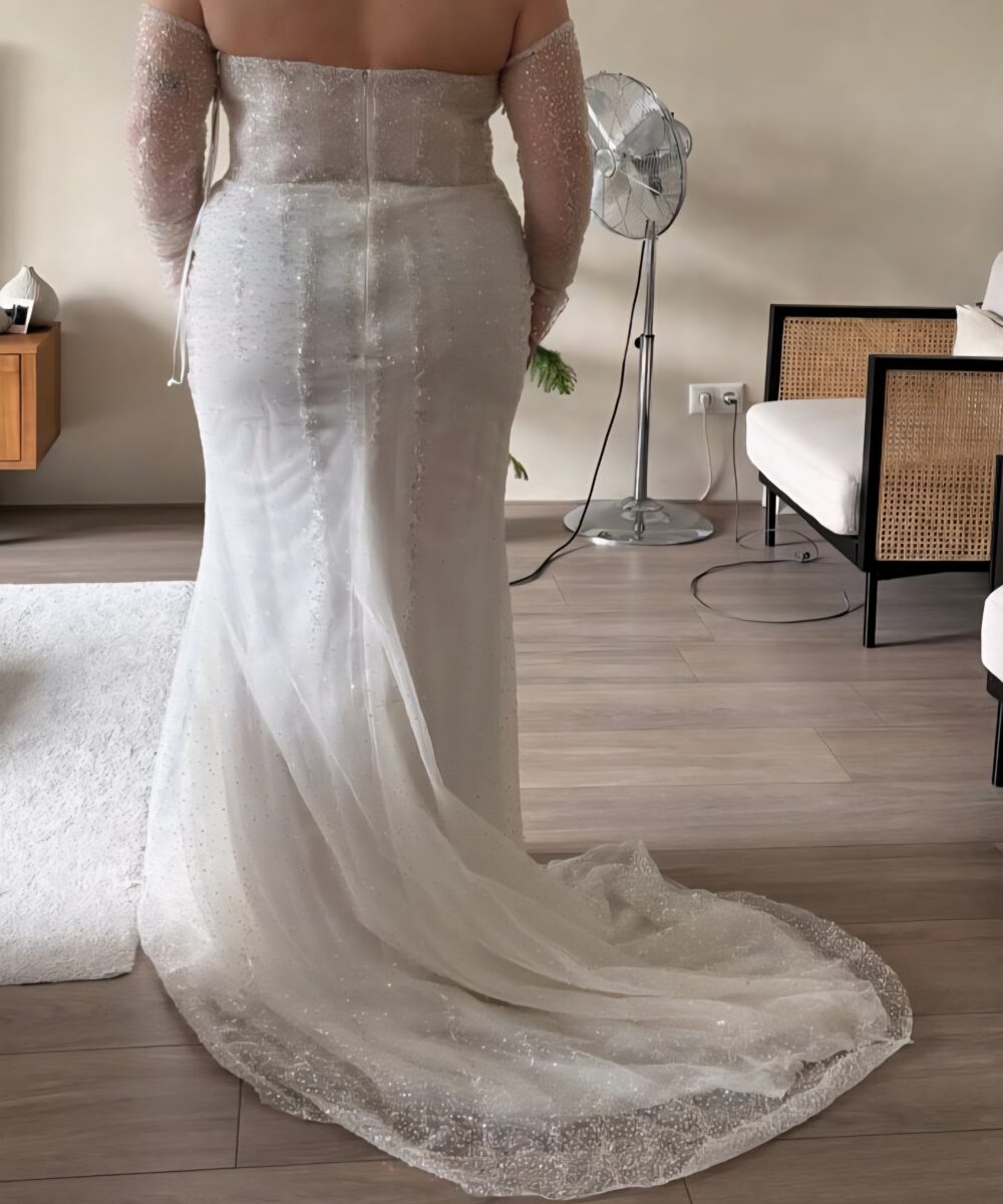 Stralende Strapless trouwjurk