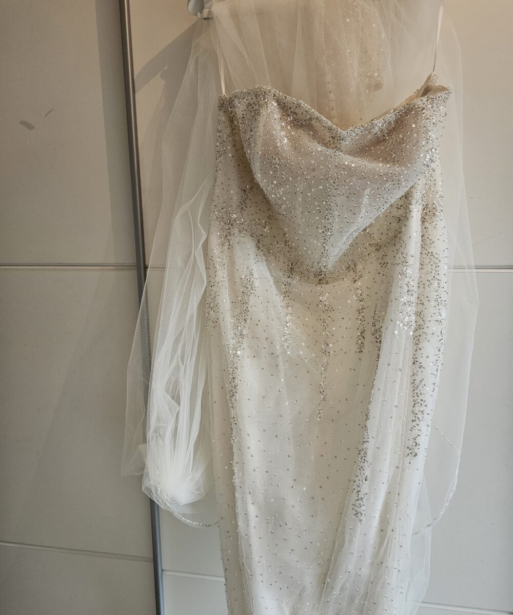 Stralende Strapless trouwjurk