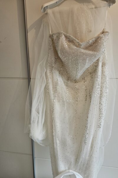 Stralende Strapless trouwjurk