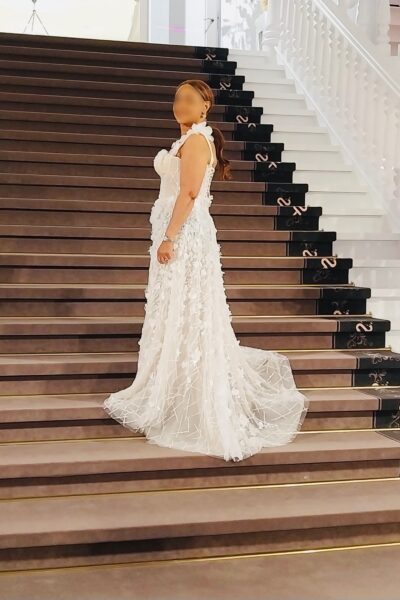Ramona Coulture Pareltrouwjurk.